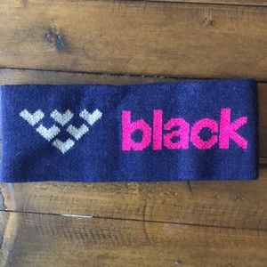 Ski headband black crows
